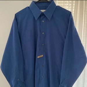 Calvin Klein Men:Neck Size:16 32/33 Non Iron Point Collar Dress Shirt